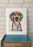 Beagle Dog Painting. From Tallulah Blue Design.