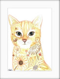 Ginger cat print