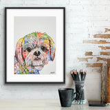 Shih Tzu Dog Art