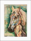 Mixed Media Horse art Print from Tallulah Blue design