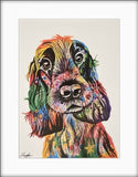 Springer Spaniel mounted art great for any wall, from Tallulah Blue design.