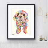 Cockapoo dog print from Tallulah Blue Design
