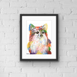 Long Haired Chihuahua art print