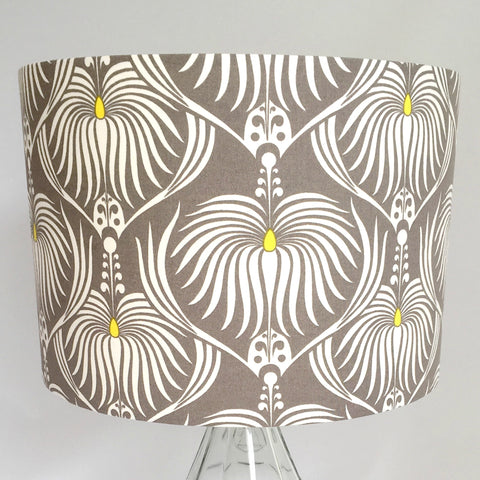 Grey and Yellow Lampshade