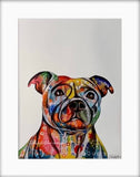 Staffordshire Bull Terrier Dog Art