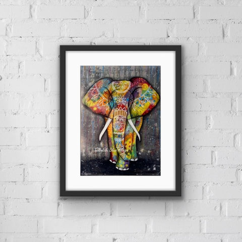 Colourful Elephant Art
