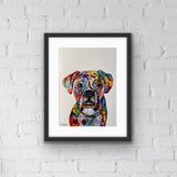 Boxer Dog Art, from Tallulah Blue Design.