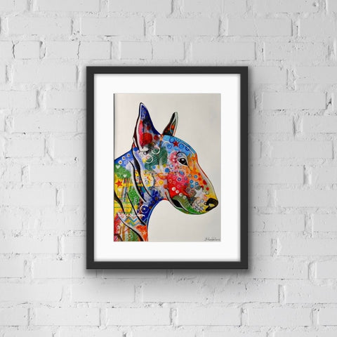 Bull Terrier Dog Art