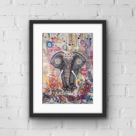 Elephant Art Print