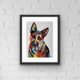 German Shepherd  Dog Art