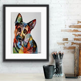 German Shepherd  Dog Art