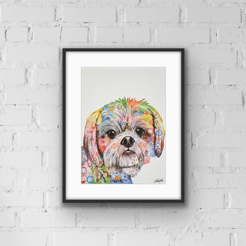 Shih Tzu Dog Art