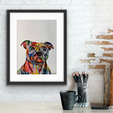 Staffordshire Bull Terrier Dog Art