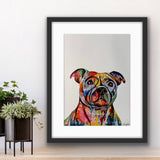 Staffordshire Bull Terrier Dog Art